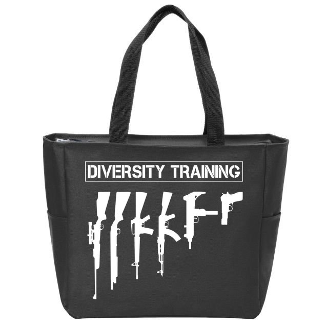 Guns Rifles Diversity Training Zip Tote Bag