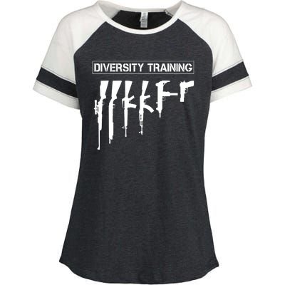 Guns Rifles Diversity Training Enza Ladies Jersey Colorblock Tee