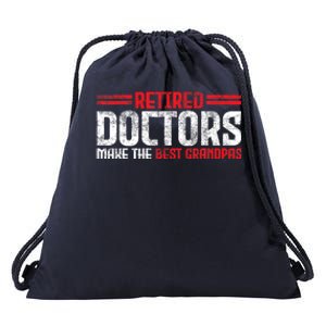 Grandpa Retired Doctor Retirement Gift Drawstring Bag