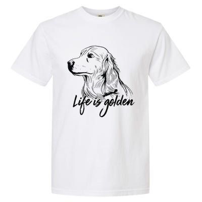 Golden Retriever Dog Life is golden retro vintage Garment-Dyed Heavyweight T-Shirt