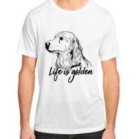 Golden Retriever Dog Life is golden retro vintage Adult ChromaSoft Performance T-Shirt