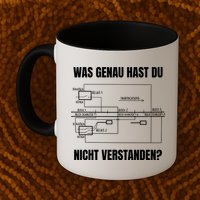 German Railway Diagram Mug