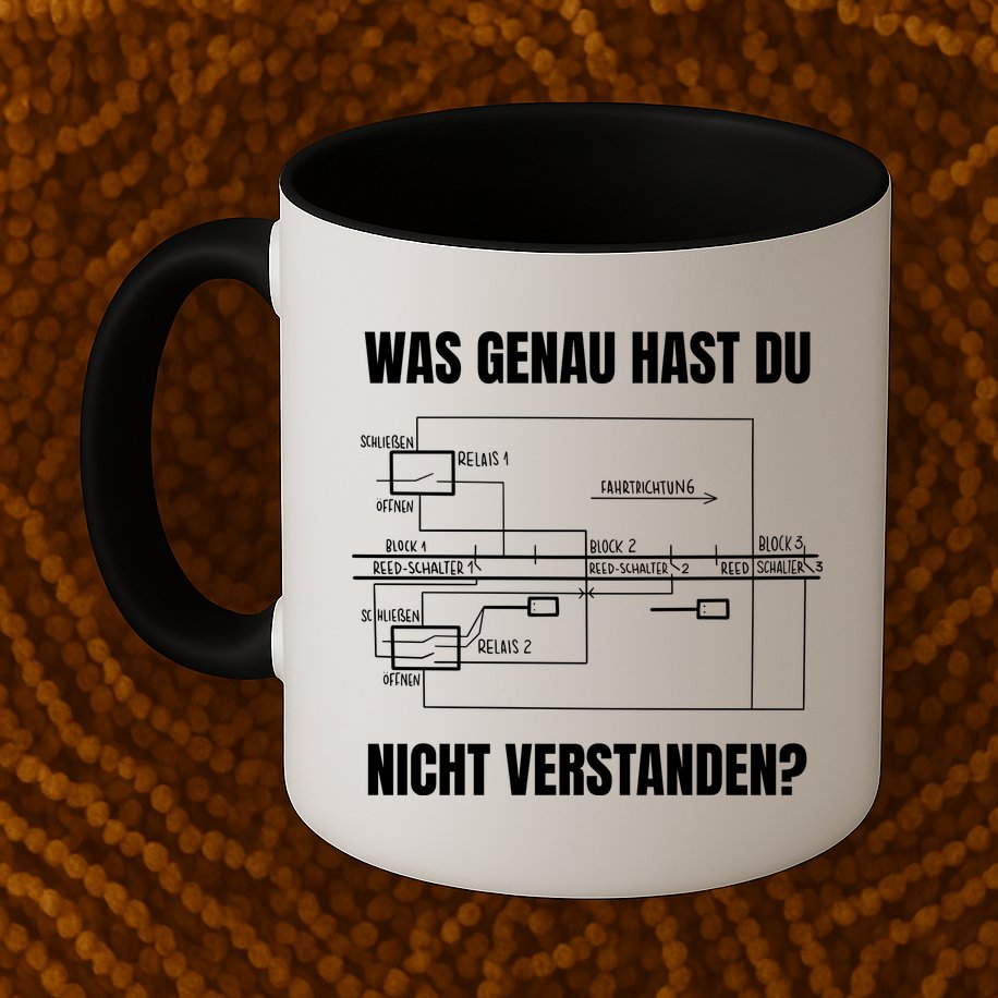 German Railway Diagram Mug