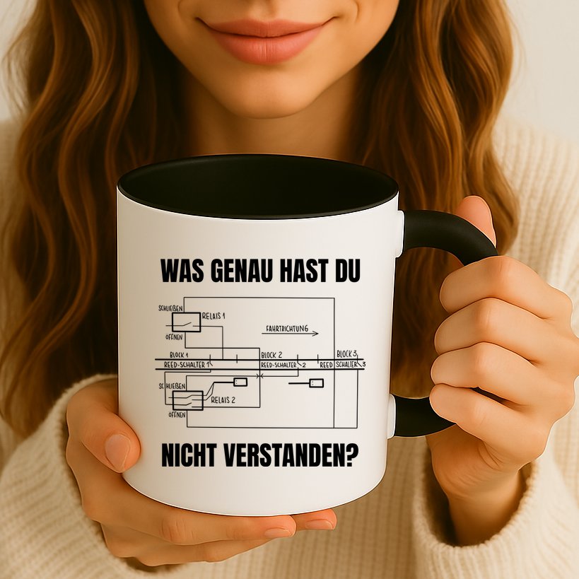 German Railway Diagram Mug