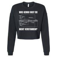 German Railway Diagram Cropped Pullover Crew