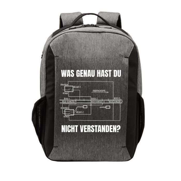 German Railway Diagram Vector Backpack