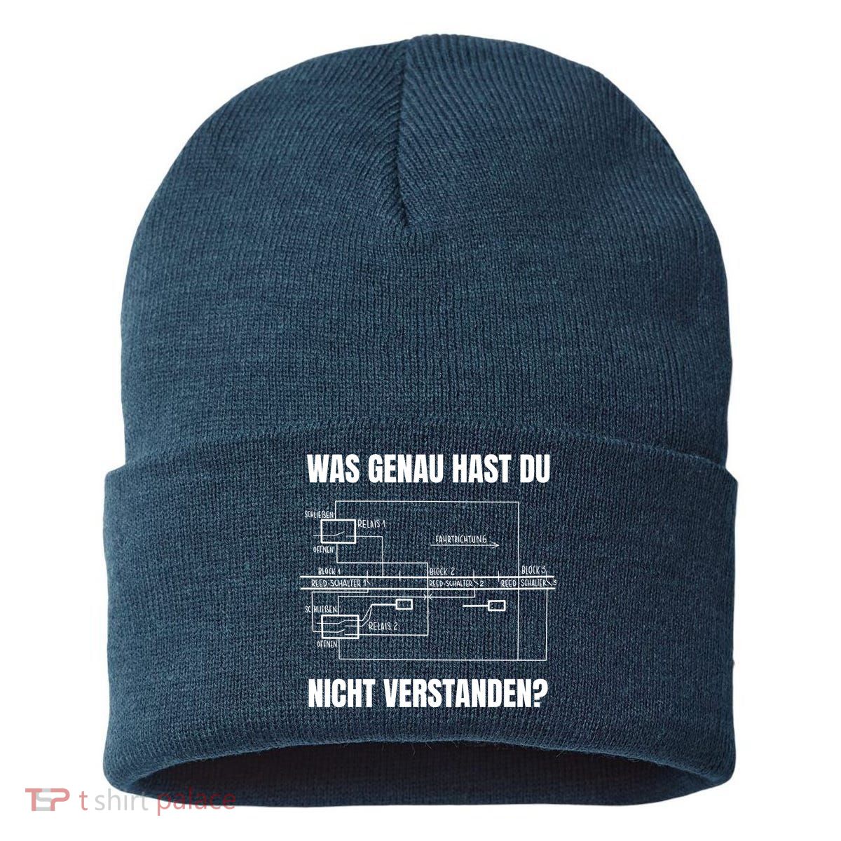 German Railway Diagram Sustainable Knit Beanie