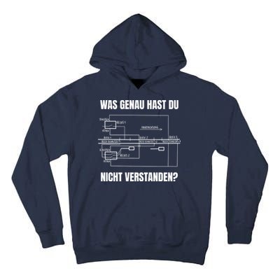 German Railway Diagram Tall Hoodie