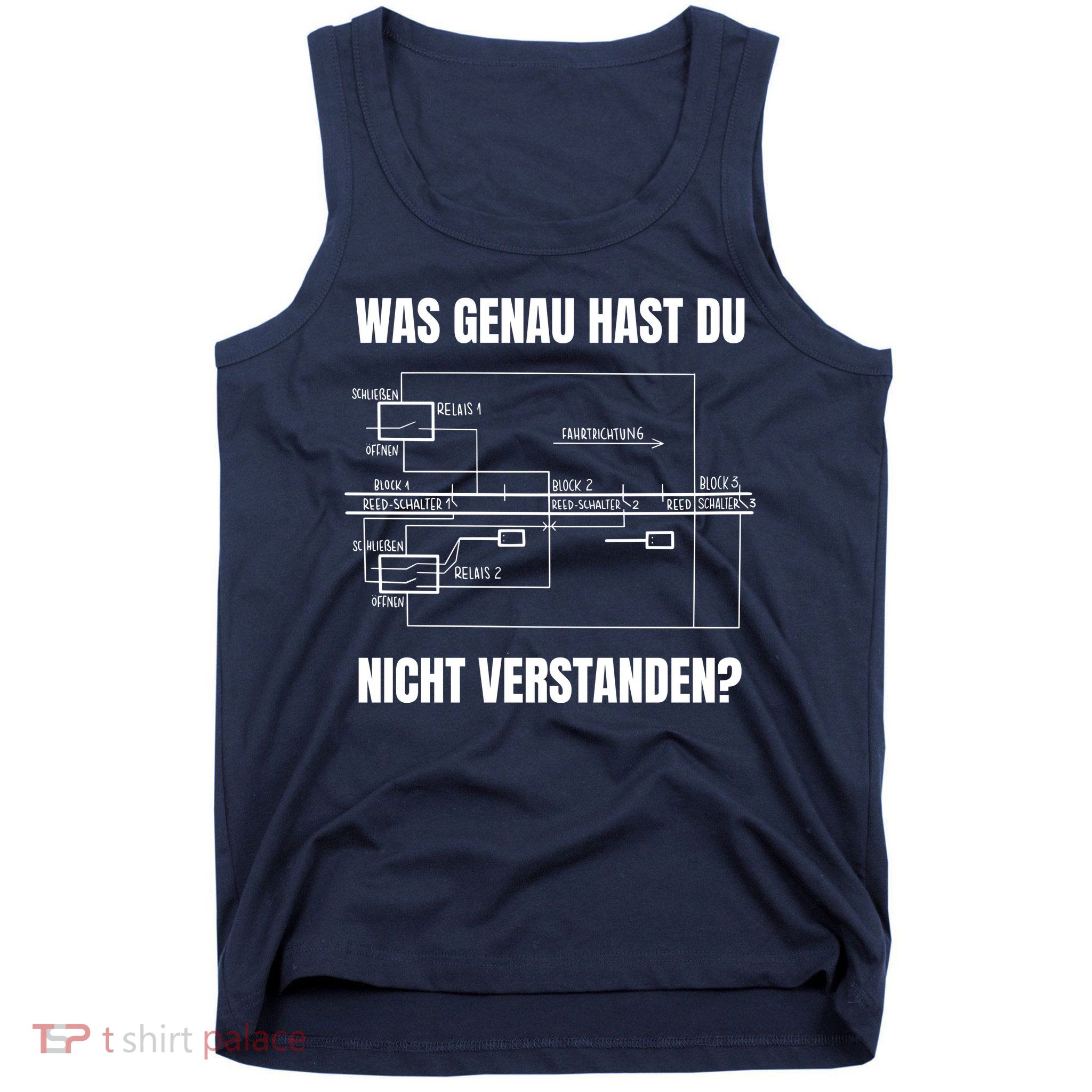 German Railway Diagram Tank Top