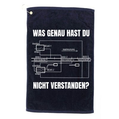 German Railway Diagram Golf Towel