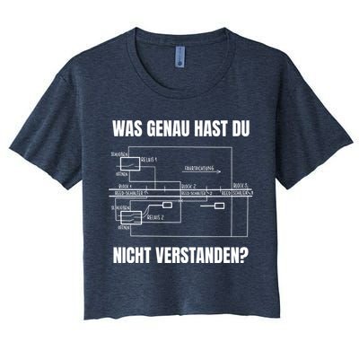 German Railway Diagram Crop Top