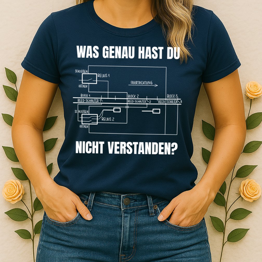 German Railway Diagram Womens T-Shirt