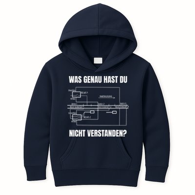 German Railway Diagram Kids Hoodie