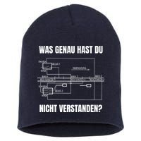 German Railway Diagram Short Acrylic Beanie
