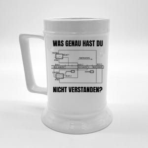 German Railway Diagram Beer Stein