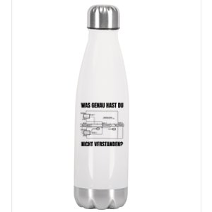 German Railway Diagram Stainless Steel Insulated Water Bottle