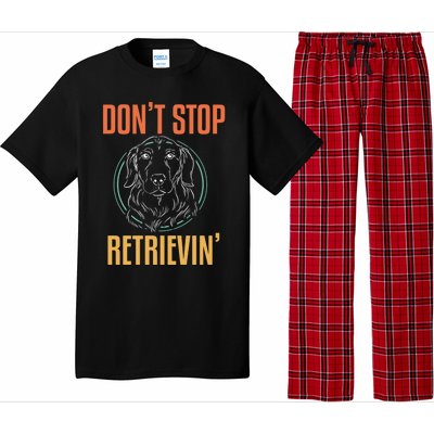 Golden Retriever Dont Stop Retrievin Cool Gift Pajama Set