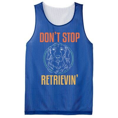 Golden Retriever Dont Stop Retrievin Cool Gift Mesh Reversible Basketball Jersey Tank