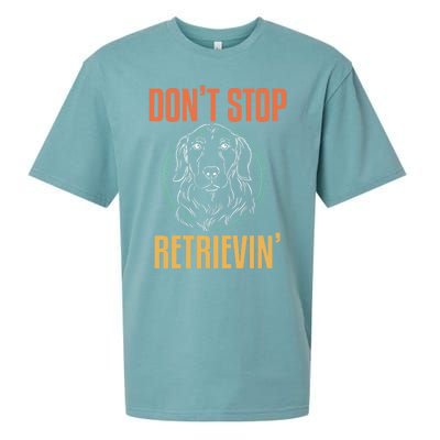 Golden Retriever Dont Stop Retrievin Cool Gift Sueded Cloud Jersey T-Shirt