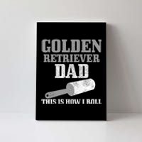 Golden Retriever Dad Dog Hair Funny Golden Retriever Canvas