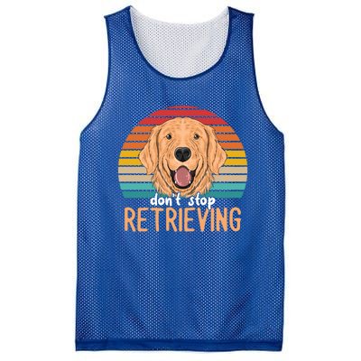 Golden Retriever Dont Stop Retrieving Gift Mesh Reversible Basketball Jersey Tank