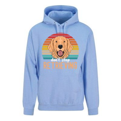 Golden Retriever Dont Stop Retrieving Gift Unisex Surf Hoodie