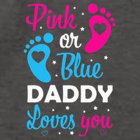 Gender Reveal Dad Daddy Father Family Vector Backpack