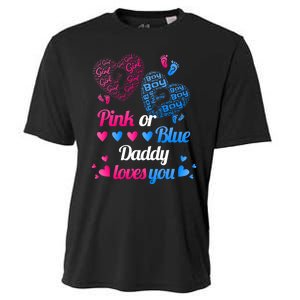 Gender Reveal Daddy Loves You Cooling Performance Crew T-Shirt