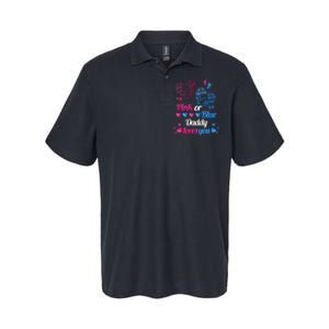 Gender Reveal Daddy Loves You Softstyle Adult Sport Polo