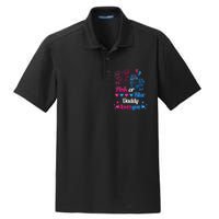 Gender Reveal Daddy Loves You Dry Zone Grid Polo