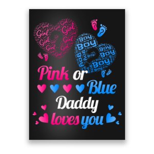 Gender Reveal Daddy Loves You Poster