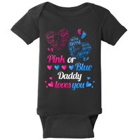 Gender Reveal Daddy Loves You Baby Bodysuit