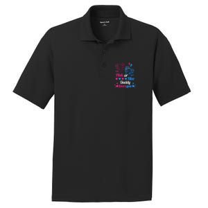 Gender Reveal Daddy Loves You PosiCharge RacerMesh Polo