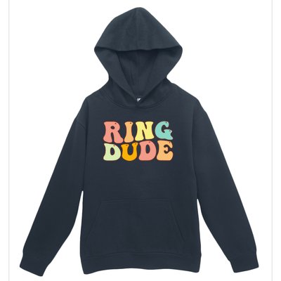 Groovy Ring Dude Funny Bridal Shower For Ring Wedding Bearer Urban Pullover Hoodie