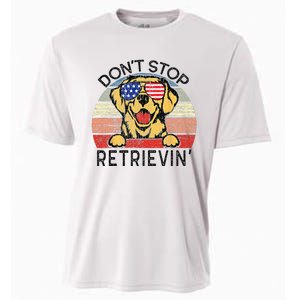 Golden Retriever Dog Dont Stop Retrievin Cooling Performance Crew T-Shirt