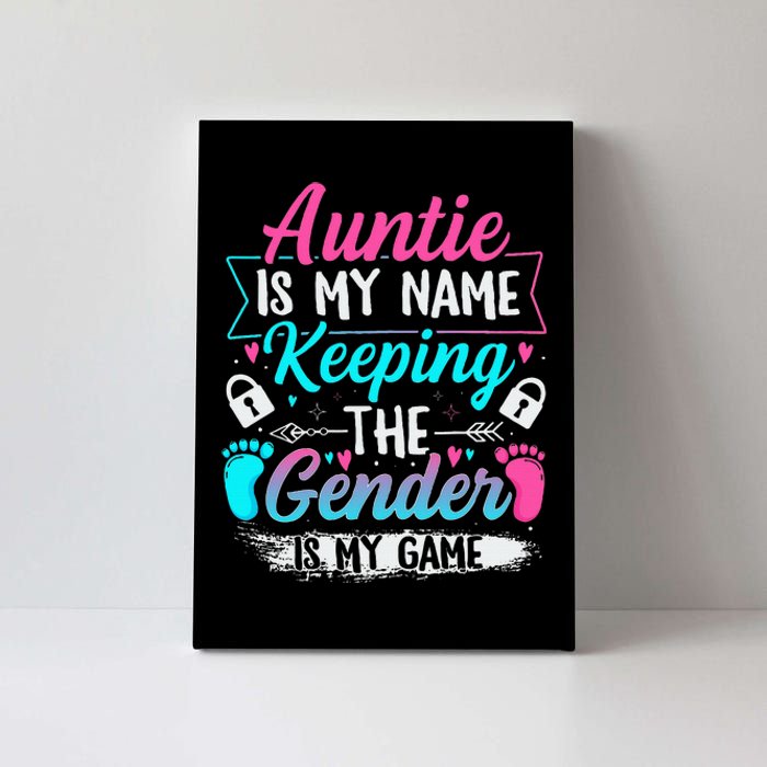 Gender Reveal Design For A Keeper Of The Gender Aunt Canvas