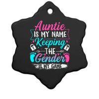 Gender Reveal Design For A Keeper Of The Gender Aunt Ceramic Star Ornament