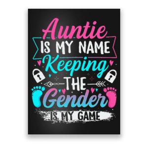 Gender Reveal Design For A Keeper Of The Gender Aunt Poster