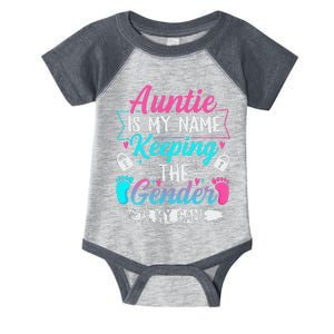 Gender Reveal Design For A Keeper Of The Gender Aunt Infant Baby Jersey Bodysuit