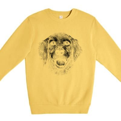 Golden Retriever Dog Premium Crewneck Sweatshirt