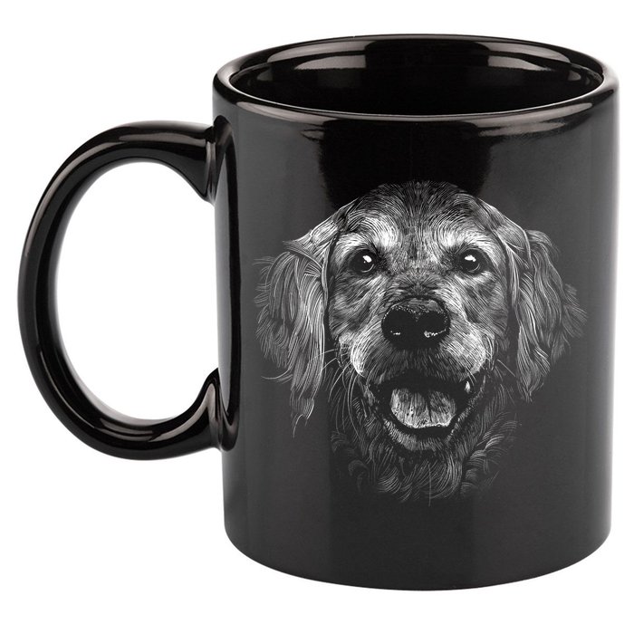 Golden Retriever Dog 11oz C Handle Ceramic Mug