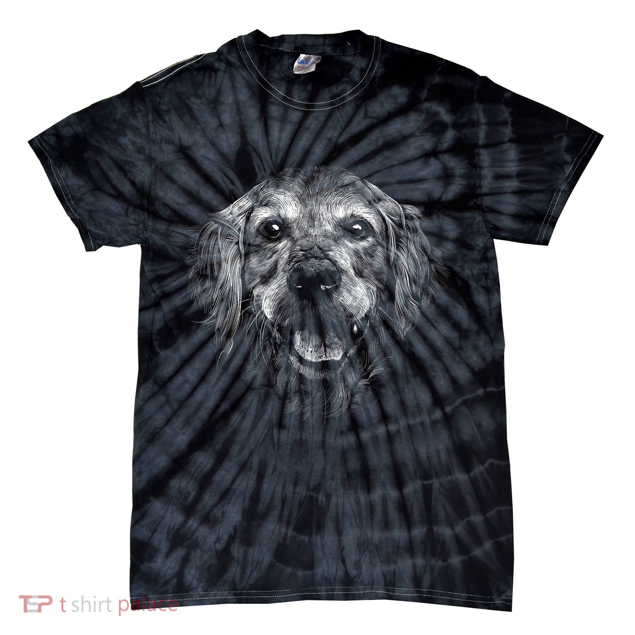 Golden Retriever Dog Tie-Dye T-Shirt