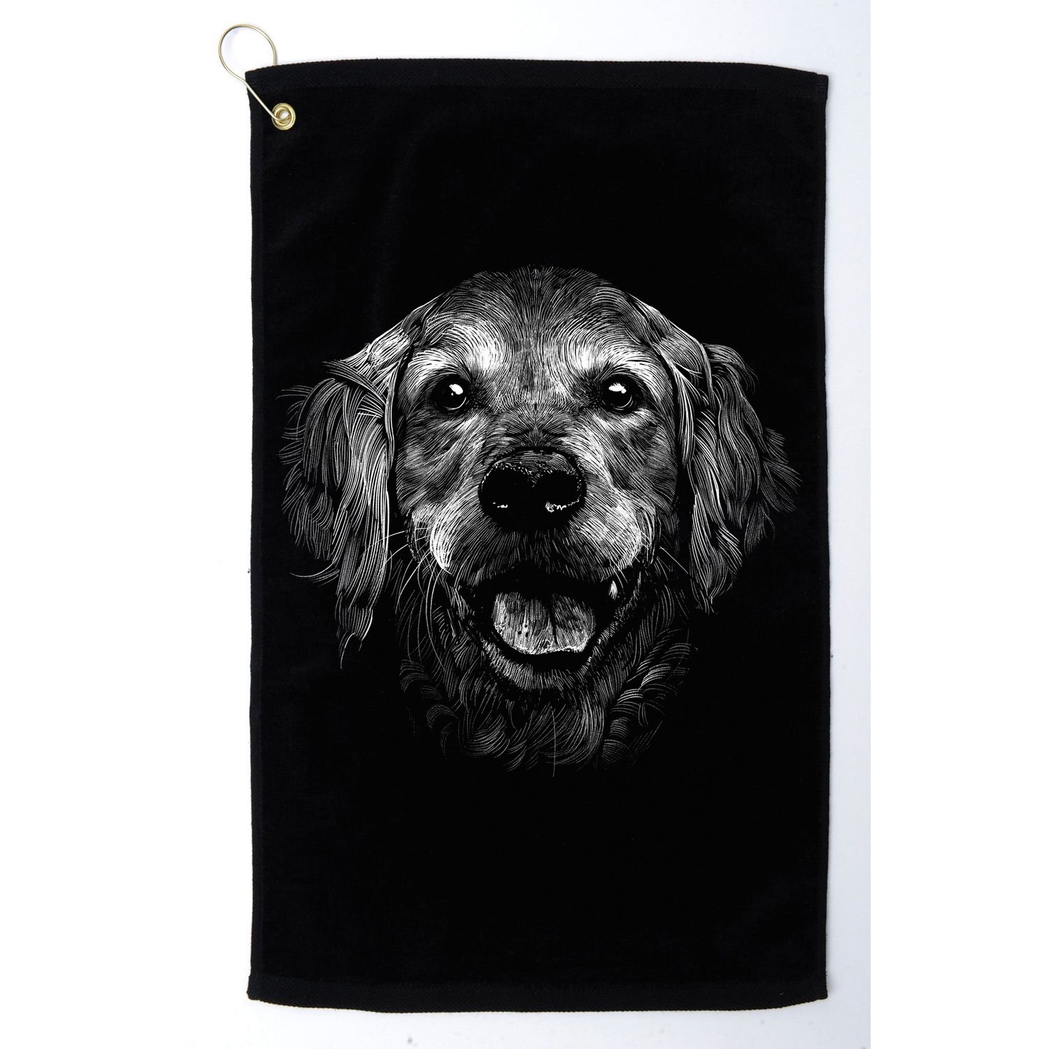 Golden Retriever Dog Golf Towel