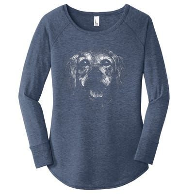 Golden Retriever Dog Women's Perfect Tri Tunic Long Sleeve Shirt