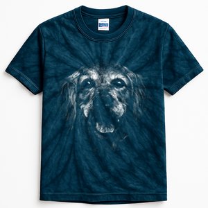 Golden Retriever Dog Kids Tie-Dye T-Shirt