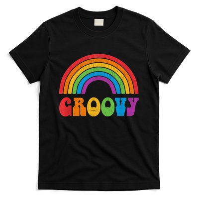 Groovy Roller Disco Outfit Retro 70s Costume For Wo Girl T-Shirt