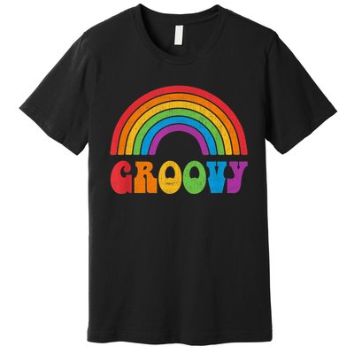 Groovy Roller Disco Outfit Retro 70s Costume For Wo Girl Premium T-Shirt