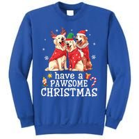 Golden Retriever Dogs Merry Mom Dad Have A Pawsome Christmas Gift Sweatshirt