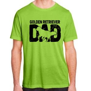 Golden Retriever Dad Dog Lover Dog Owner Adult ChromaSoft Performance T-Shirt