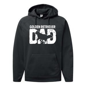 Golden Retriever Dad Dog Lover Dog Owner Performance Fleece Hoodie